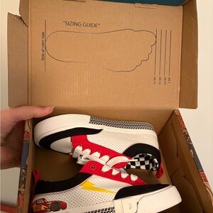 Kids Red and Black Sneakers Lightening McQueen  CARS SNEAKERS